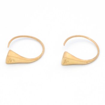 Gypsy Hoop Gold Earrings (Large) - Image 3