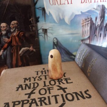 Standing Ghost Statue - Bookshelf Guardian - Image 3