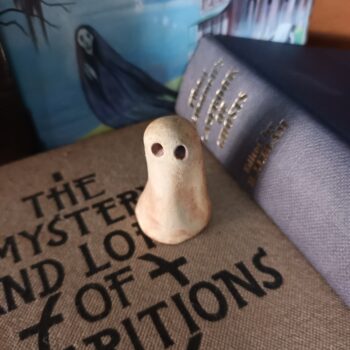 Standing Ghost Statue - Bookshelf Guardian - Image 3