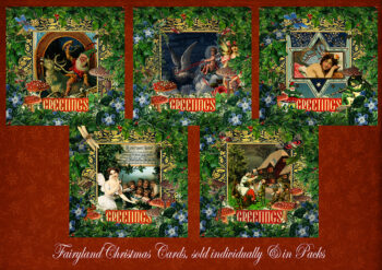 A Fairyland Christmas set of 5 cards