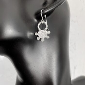 Sterling silver small dangly earrings Rana - Image 2