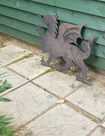 Large Metal Welsh Dragon - 32" long Dragon - Image 2