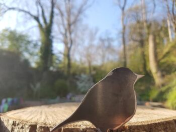 70x60mm Small Metal Robin - Garden Art - Welsh Garden Gift - Image 5