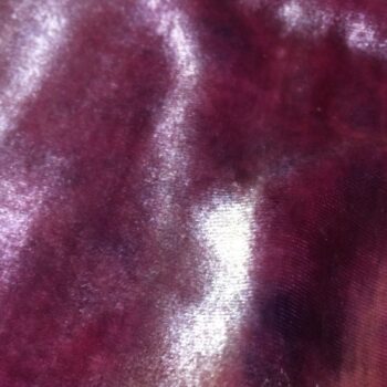 Pinky-Purple Silk Velvet Scarf with "Pottery Shard" Brooch | Hand-dyed & One-off - Image 3