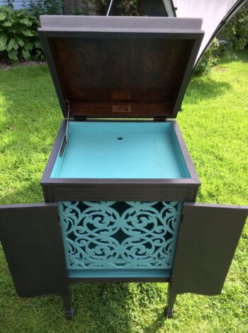 "Unitone Gramophone" Hifi Cabinet | Restored & Painted - Image 2