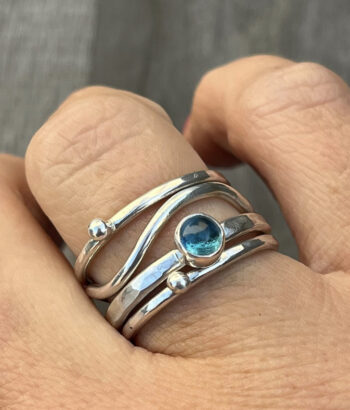 Blue Topaz Stack Ring