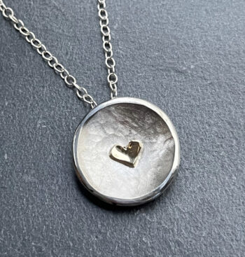 Gold Heart Pendant - Image 2