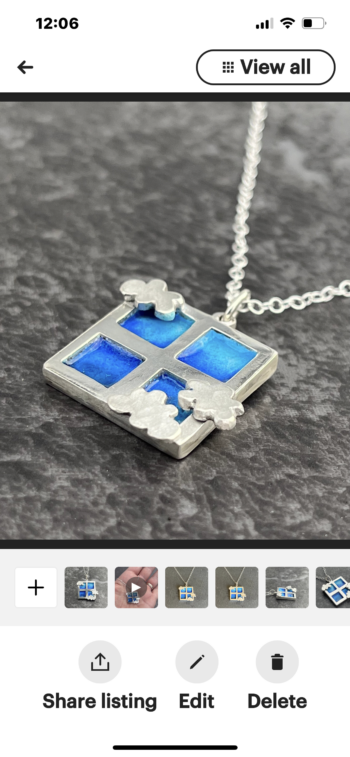 Cloud Enamel Pendant - Image 6