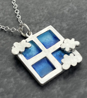 Cloud Enamel Pendant - Image 2