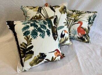 Collection of 3 small Palm Sky Bird Cushions - Image 2