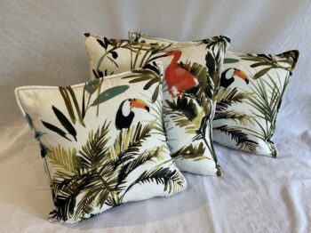 Collection of 3 small Palm Sky Bird Cushions - Image 3