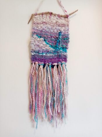 Handwoven mermaid wallhanging