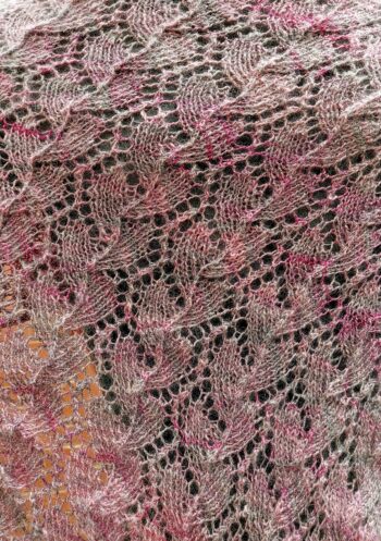 Handknit and Handspun Asymmetric Shawl - Image 3