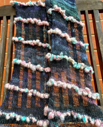 Handspun and Handknit Lightweight Luxury Scarf - Image 4