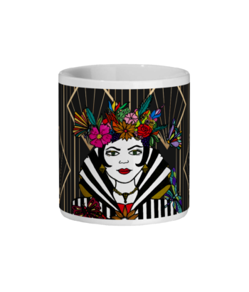 Sophia Art Deco Ceramic Mug and Coaster Set