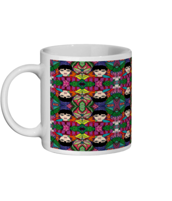 Milly Pattern Ceramic Mug and Coaster Set - Image 2