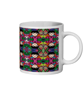 Milly Pattern Ceramic Mug and Coaster Set - Image 3