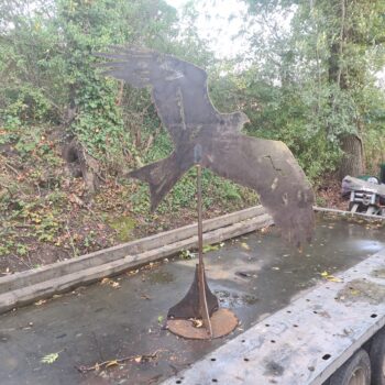 Large Metal "red Kite"