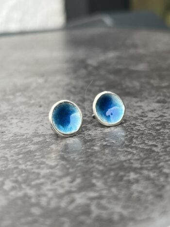 Blue Enamel Studs - Image 2