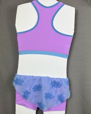 2 piece lyrical costume - lilac and blue - age 4-6 years - Image 3