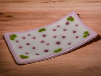 Fused glass cherry blossom dish - Image 2