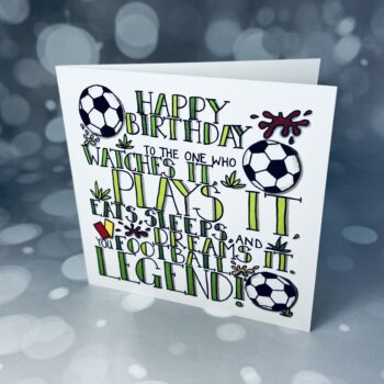 Football Legend Birthday Card - Image 2