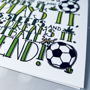 Football Legend Birthday Card - Image 3