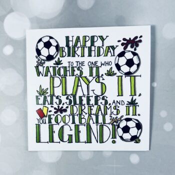 Football Legend Birthday Card