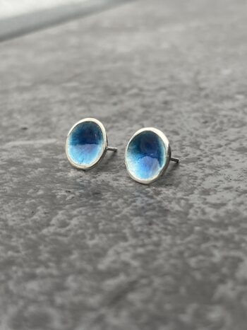 Blue Enamel Studs - Image 4