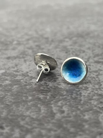 Blue Enamel Studs - Image 5