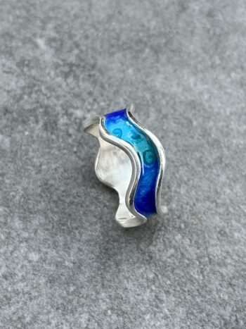 Enamel Wave Ring - Image 2