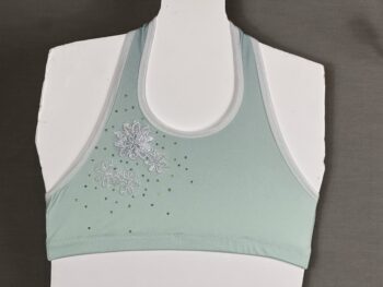 Mint green to grey ombré 2 piece lyrical dance costume