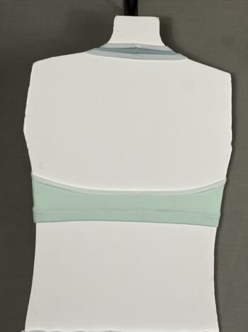 Mint green to grey ombré 2 piece lyrical dance costume - Image 3