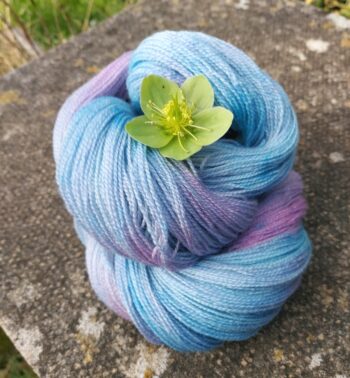 Hand Dyed Merino and Bamboo Laceweight Yarn 100g - Image 4