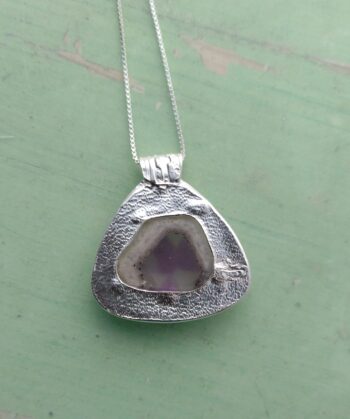 Silver & Trapiche Amethyst Pendant - Image 2