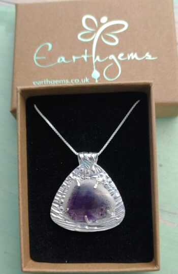 Silver & Trapiche Amethyst Pendant - Image 3