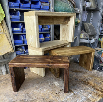 Reclaimed Wood Step / Stool - Image 2