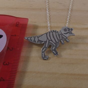 Sterling Silver T-Rex Fossil Necklace - Image 3