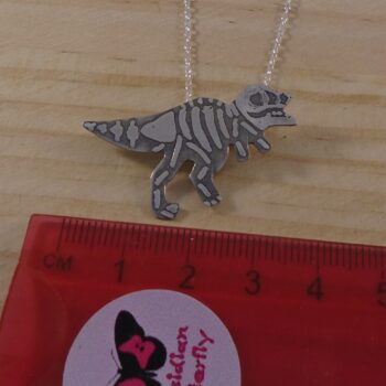 Sterling Silver T-Rex Fossil Necklace - Image 4