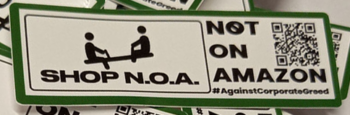 6 pack of Shop N.O.A. stickers. - Image 2