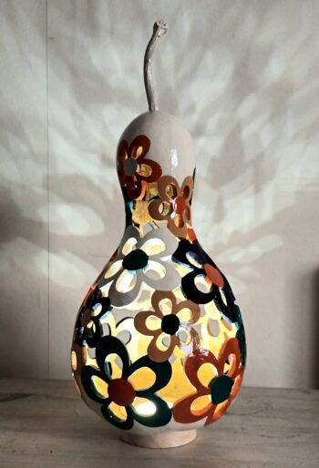 Floral Retro Charm Gourd Lamp - Image 5