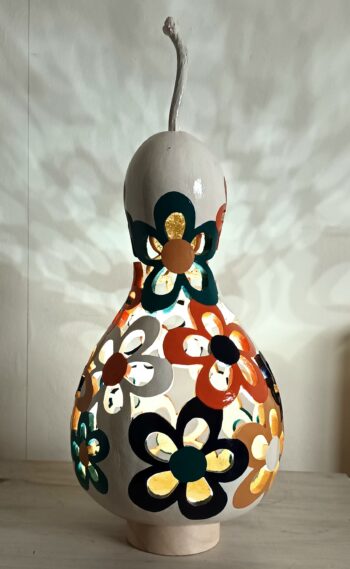 Floral Retro Charm Gourd Lamp