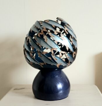 'Shoal of Fish' Gourd Lamp - Image 2