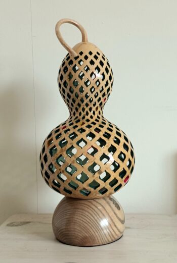 'Basketry' Gourd Lamp - Image 2