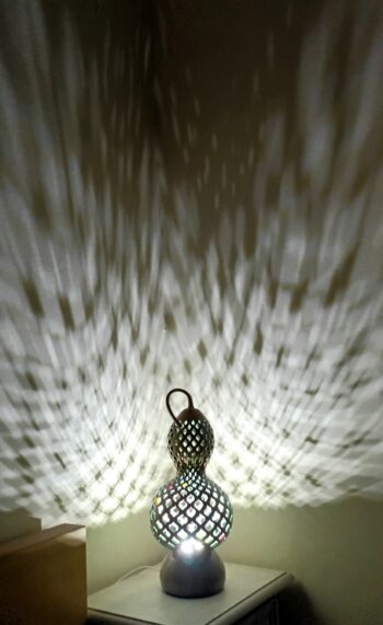 'Basketry' Gourd Lamp - Image 5