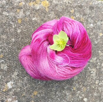 Hand Dyed Yarn, 100g, Sport, Sock, Falkland Merino, Cheviot, Recycled Wool Blend. - Image 3