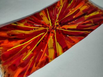 Passion rectangular glass platter