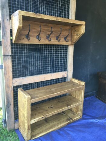 Matching Shoe Rack and Coat Rack