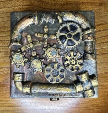 Steam punk pipes jewellery box