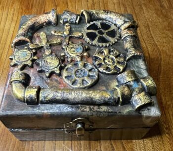 Steam punk pipes jewellery box - Image 2